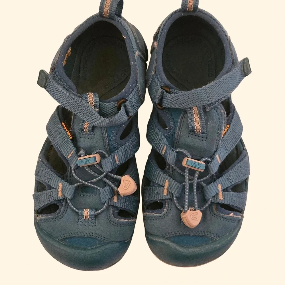 Keen Kids Seacamp II CNX Water Sandals Blue Pink Size 13 US 1020685